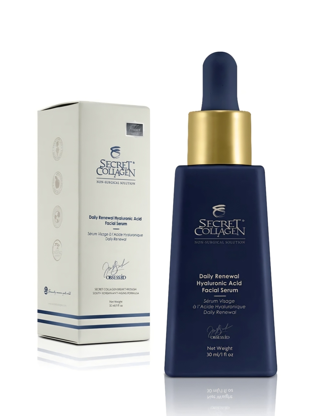 Daily Renewal Hyaluronic Acid Facial Serum - Navy